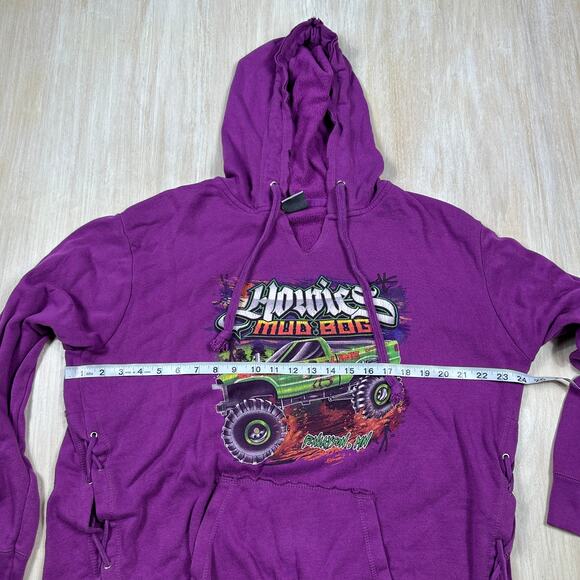 MV Sport Howies Mud Bog Monster Truck Graphic Pullover Hoodie Casual Sweater XL - Picture 7 of 16